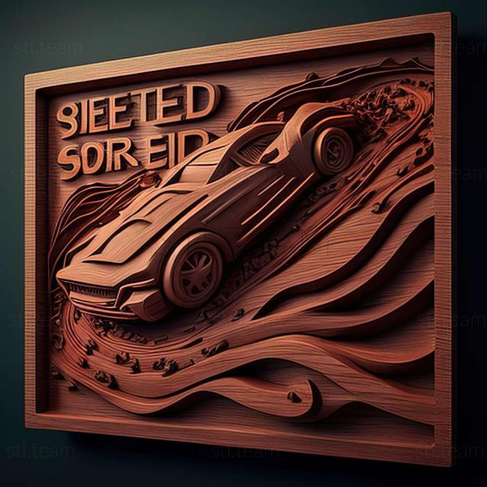 3D модель Road Track представляет игру Need for Speed (STL)